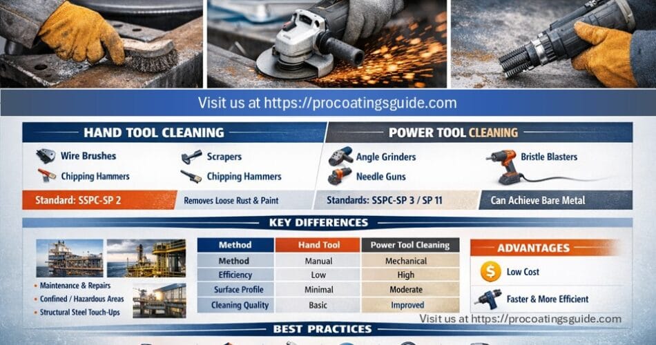 Hand and Power tool Cleaning- Surface Preparation Methods